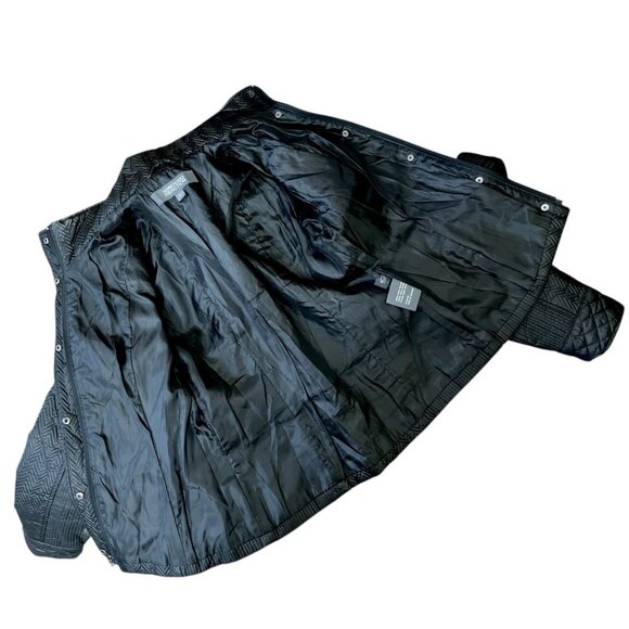 Kenneth Cole Reaction Black Coat size S Polyester Quilted Structured - Picture 6 of 11